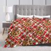 3D Print Custom Cute Pizza Beer Bottle Mug Plaid Cloth Ultra-Soft Micro Fleece Blanket Air Conditioning Blanket for Boys Fall,Soft Large Flannel Fleece Throw Blankets for Couch view 4