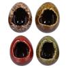 Cabilock 4Pcs Ceramic Dry Ice Cups Egg Shaped Dry Ice Containers Holders Sushi Sashimi Platter Decoration Food Serving Dish for Home Restaurant Bar Party view 1