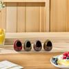 Cabilock 4Pcs Ceramic Dry Ice Cups Egg Shaped Dry Ice Containers Holders Sushi Sashimi Platter Decoration Food Serving Dish for Home Restaurant Bar Party view 3