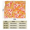 3D Printer Funny Pizza Skull Ultra-Soft Micro Fleece Blanket Air Conditioning Quilt for Men Spring,Comfy Large Flannel Fleece Throw Blankets for Camping view 3