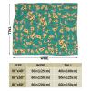 3D Printed Stylish Pizza Green Background Ultra-Soft Micro Fleece Blanket Air Conditioning Quilt for Kids Spring,Lightweight Large Flannel Fleece Throw Blankets for Couch view 3