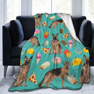 3D Printer Customized Cool Dog Ice Cream Popsicle French Fries Donut Pizza Ultra-Soft Micro Fleece Blanket Air Conditioning Blanket for Women Winter,Fuzzy Thick Flannel Fleece Throw Blanket for Couch