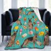 3D Printer Customized Cool Dog Ice Cream Popsicle French Fries Donut Pizza Ultra-Soft Micro Fleece Blanket Air Conditioning Blanket for Women Winter,Fuzzy Thick Flannel Fleece Throw Blanket for Couch view 1