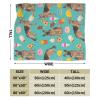 3D Printer Customized Cool Dog Ice Cream Popsicle French Fries Donut Pizza Ultra-Soft Micro Fleece Blanket Air Conditioning Blanket for Women Winter,Fuzzy Thick Flannel Fleece Throw Blanket for Couch view 3