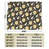 3D Print Stylish Pizza and Slice Doodles Food Background Ultra-Soft Micro Fleece Blanket Air Conditioning Quilt for Boys Fall,Cozy Large Flannel Fleece Throw Blankets for Home view 3