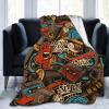 3D Print Custom Cute Graffiti Style Ultra-Soft Micro Fleece Blanket Air Conditioning Quilt for Kids All Seasons,Lightweight Large Flannel Fleece Throw Blanket for Home view 1