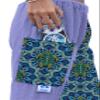Paradise Towelwear Towel Pants for Swimmers  Cotton Terry Towel Pants  Beach Coverup  Resort Wear  Swim wear - Purple Turtle Mandala (Adult XL) view 3