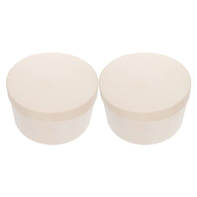 Cheesecake Carrier 2pcs Round Cake Boxes Poplar Wood Cheesecake Boxes Dessert Packing Case Carrier Baking Container Pie Holder for Christmas Birthday Party Cookies Box