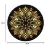 2021 Ethnic Baroque Style Mandala Carpet Coffee Table Bedroom Office Round Mat Gold Diamond Velvet-Golden Yellow F 200cm in Diameter view 2