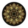 2021 Ethnic Baroque Style Mandala Carpet Coffee Table Bedroom Office Round Mat Gold Diamond Velvet-Golden Yellow F 200cm in Diameter view 3