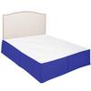 800 Thread Count Dust Ruffled Classic Tailored Styling Pleated Bed Skirt, Premium Pure Cotton Bed Skirt, Box Pleated Bed Skirt 18" Drop Length [Queen Size, Royal Blue] view 1