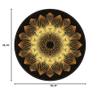 2021 Ethnic Baroque Style Mandala Carpet Coffee Table Bedroom Office Round Mat Gold Diamond Velvet-Golden Yellow I 200cm in Diameter view 2