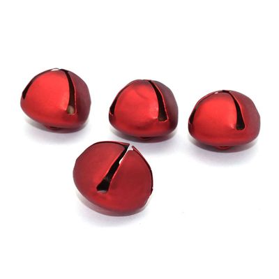 DUO ER 20pcs Jingle Bell Red Cross Bells Charms Holiday Bell Christmas Decoration Ornament Bell Pendant Bells for Collar Christmas Home