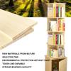 Bookcases Living Room Wooden Bookshelf with cabinets Office Magazine Storage Rack Children's Room can be rotated 360 view 3
