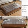 HQYG 22x40 Inch Clear PVC Desk Cover, 1.5mm Thick Custom Plastic Table Protector, Waterproof Mat for End Table, Night Stand, Dresser view 3