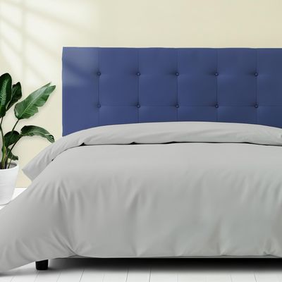 Ashton Sheets Egyptian Cotton Twin Size Duvet Cover Only - Premium 600 Thread Count Egyptian Cotton Soft Sateen Weave Comforter Cover, Zipper Closure & Corner Ties (1 Pc, Silver Grey, Twin/Twin XL)