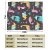 3D Printed Custom Fashionable Cute Colorful Dinosaurs Ultra-Soft Micro Fleece Blanket Air Conditioning Blanket for Girls Fall,Comfy Warm Flannel Fleece Throw Blankets for Home view 3