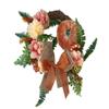 ACEVER Christmas Wreath Floral Pumpkin Bowknot for Home Room Garden Lintel Door Decoration view 1