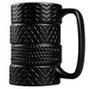 400Ml Creative Funny Tire Mug Large Capacity Ceramic Coffee Mug Porcelain Juice Drinking Cup Breakfast Coffee Milk Tea Cup view 2