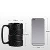 400Ml Creative Funny Tire Mug Large Capacity Ceramic Coffee Mug Porcelain Juice Drinking Cup Breakfast Coffee Milk Tea Cup view 3