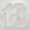 Handmade Wooden fillable Number 1, Hollow Fillable Numbers Shape 0-9 view 3