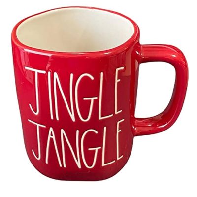 Rae Dunn JINGLE JANGLE Ceramic LL Coffee Mug White Interior