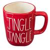 Rae Dunn JINGLE JANGLE Ceramic LL Coffee Mug White Interior view 1