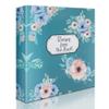 AR Kitchen Recipe Binder Premium Recipe Organizer for 4 x 6-inch Cards Includes 50 Cards & 25 Plastic Sleeves - Floral Design Recipe Book for Writing & Storing Family Favorites view 1