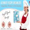 AR Kitchen Recipe Binder Premium Recipe Organizer for 4 x 6-inch Cards Includes 50 Cards & 25 Plastic Sleeves - Floral Design Recipe Book for Writing & Storing Family Favorites view 3