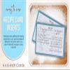AR Kitchen Recipe Binder Premium Recipe Organizer for 4 x 6-inch Cards Includes 50 Cards & 25 Plastic Sleeves - Floral Design Recipe Book for Writing & Storing Family Favorites view 4