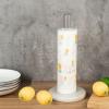 LIU- Clear Acrylic Paper Towel Holders with Marble Base Easy Tear Standing Roll Paper Towel Dispenser for Kitchen Bathroom Vanity Countertop view 3