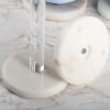LIU- Clear Acrylic Paper Towel Holders with Marble Base Easy Tear Standing Roll Paper Towel Dispenser for Kitchen Bathroom Vanity Countertop view 4