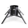 Nest Christmas Tree Stand Base Holder Modern Design for 10ft Real Trees Steel Stable for Xmas Decoration Geometric (Black, Large) view 1