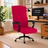 Stretch Computer Office Chair Cover with Durable Zipper - Universal Washable Removable Spandex Rotating Boss Chair Slipcovers - Anti-dust Soft Desk Chair Seat Protector for Dogs, Cats, Pets view 1