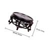 Cabilock 1pc Retro Style Wine Bottle Base Stand Plastic Flowerpot Holder for Desktop Decoration Round Planter Tray for Home and Bar Use view 2