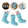 CUXWEOT Personalized Cartoon Whale Ocean Wave Christmas Stocking Customize Name Xmas Socks for Family Holiday Decorations Gift 17.52 x 7.87 Inch view 3