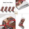CUXWEOT Personalized Dachshund Dog in a Red Sunglasses Christmas Stockings Customize Name Candy Bag for Family Holiday Party Decorations Gift 17.52 x 7.87 Inch view 4