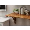 LKP Folding Wall Mounted Desk Wood Table Wall Study Table Floating Desk Laptop Desk Fold Down Dining Table Wall Shelf for Kitchen view 4