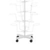 7-Tier Hat Racks Stand Cap Display Stand Metal Rotating Caps Organizer 35 Hats Hanger Adjustable Floor Rack Free Standing Wigs Holder Space Saver (White) view 4