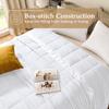 downluxe King Size Blanket with Satin Trim, Lightweight Down Alternative King Blanket for All Season, Machine Washable (White, 108 x 90 Inch) view 4