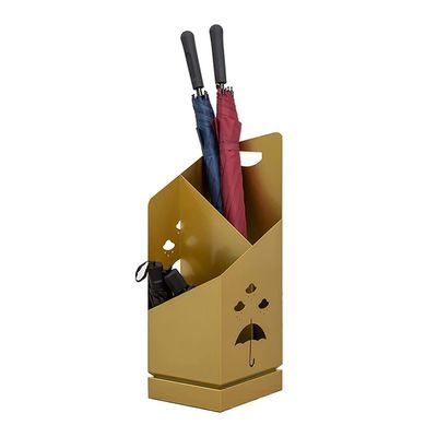 WXYZ Umbrella Stand Rack Golden Light Luxury Umbrella Stand, Long and Short Umbrella Storage Rack with Independent Drip Tray, Home Office Hotel Umbrella Bucket 20x25x60cm (Color : Gold)