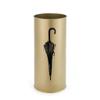 WXYZ Umbrella Stand Rack Golden Metal Umbrella Stand, Umbrella Bucket with 4 Hooks, Suitable for Home Office Hotel 20x45cm view 1