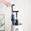 WXYZ Umbrella Stand Rack Golden Metal Umbrella Stand, Umbrella Bucket with 4 Hooks, Suitable for Home Office Hotel 20x45cm view 3