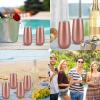 12 Pack Stemless Insulated Flute Tumblers, 6 Oz Unbreakable Rose Gold Champagne Glasses for Friends, Birthday, Christmas, Wedding view 4