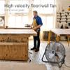 Lasko High Velocity Floor and Utility Blower Fans with Wall Mount and Pivoting Options, Black view 3