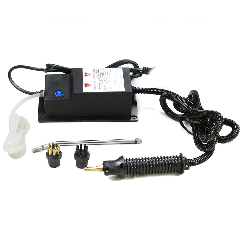 High Pressure Steam Cleaner, 1700W Handheld High Temp Portable Cleaning Machine, Hand-held Portable Steam Cleaning Machine for Kitchen Toilet Car Seat (Black, 110V)