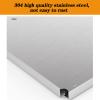 2 Layer Microwave Oven Rack, 304 Stainless Steel Kitchen Baker's Utility Shelf Counter Toaster Storage Stand Horizontal Office Printer Work Station Racks view 3