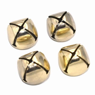 DUO ER 20pcs 20mm Jingle Bell Light Gold Cross Bells Charms Christmas Bell Decoration Ornament Bell Jingle Bell for Collar Christmas Home