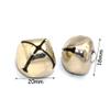 DUO ER 20pcs 20mm Jingle Bell Light Gold Cross Bells Charms Christmas Bell Decoration Ornament Bell Jingle Bell for Collar Christmas Home view 2