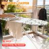 Ironing Board Cover and Pad, 21x57 Extra Large Thick Iron Padding, Scorch & Stain Resistant Ironing board cover, Heavy Duty Iron Board Padded with Adjustable Fasteners Elastic Edge, Floral White view 2